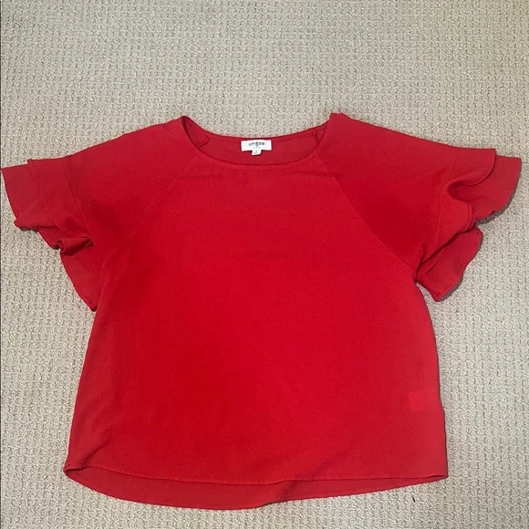 Umgee Red Women's Blouse - Picture 1 of 2